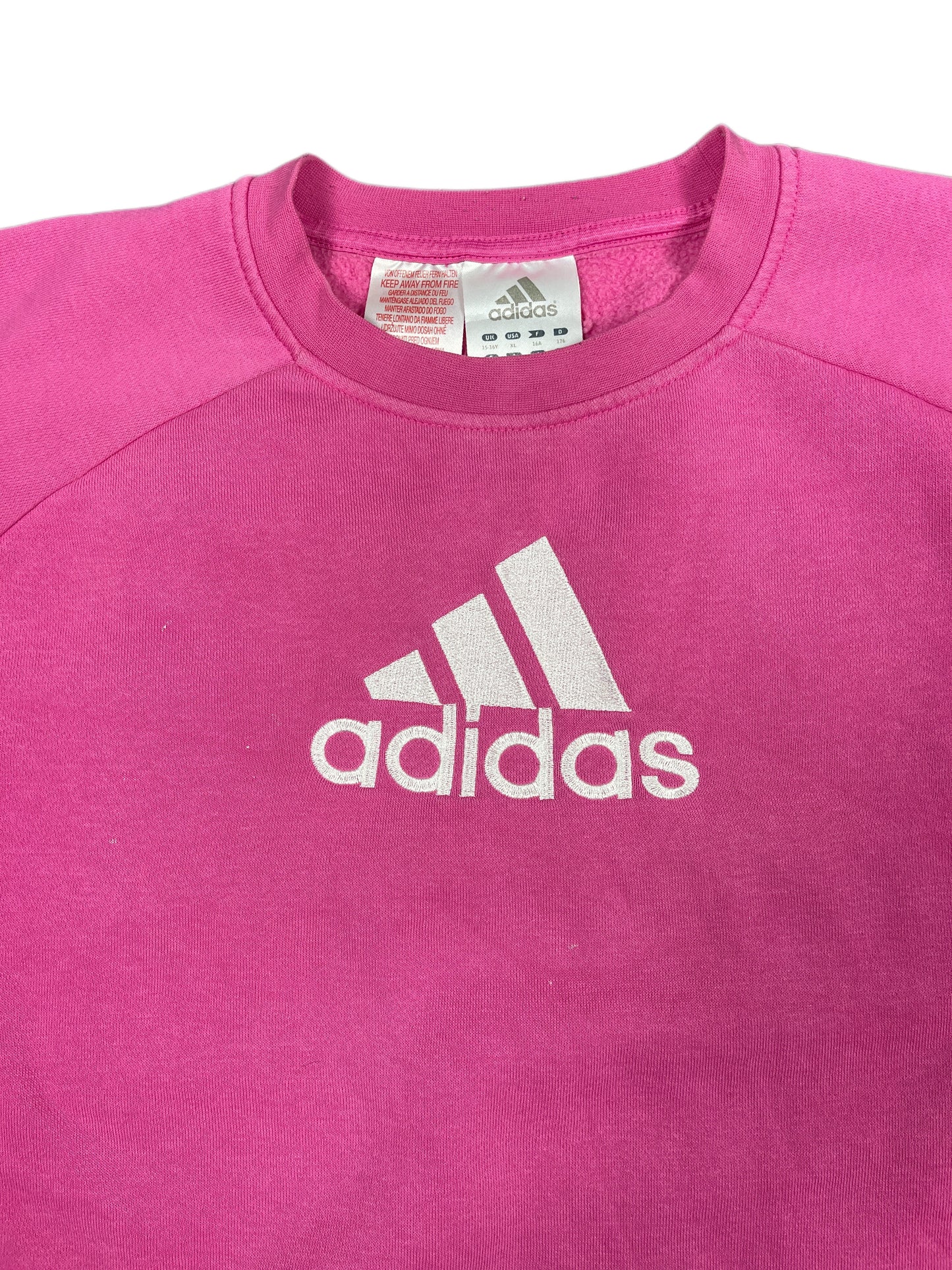 Y2k Adidas 2009 Sweatshirt Pink - S