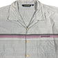 Y2k Quiksilver Short Sleeve Shirt Gray - L