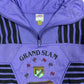Vintage Zip Sweatshirt Purple Black - M