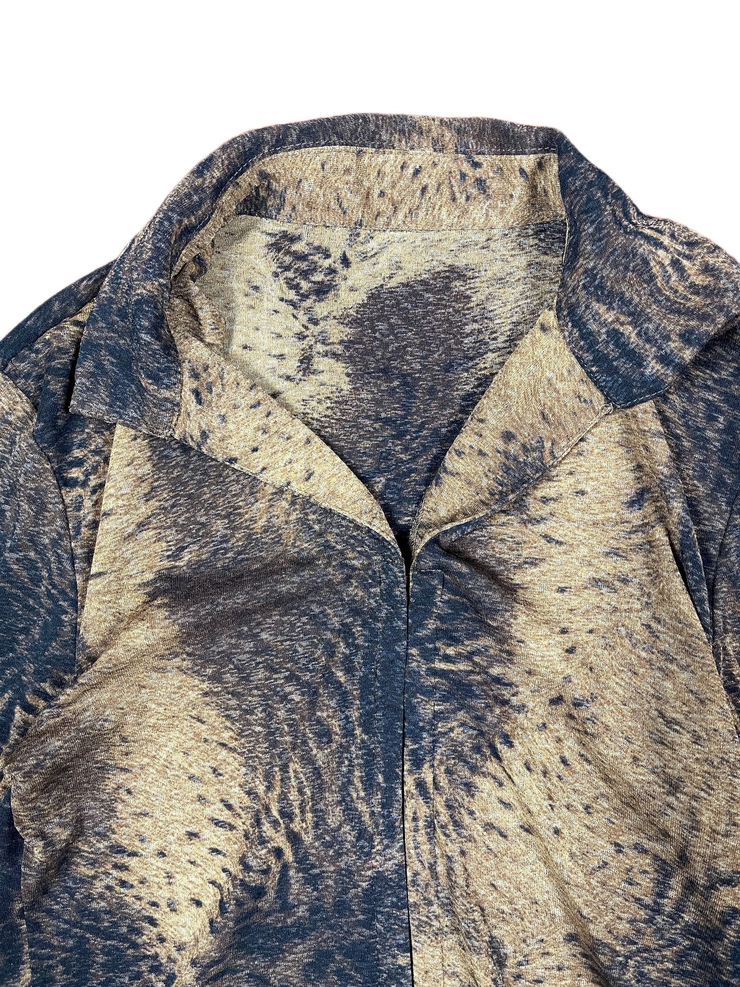 Y2k Long Sleeve Top Brown - M