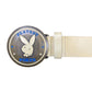 Y2k Playboy Leather Plug Belt Cream 2004