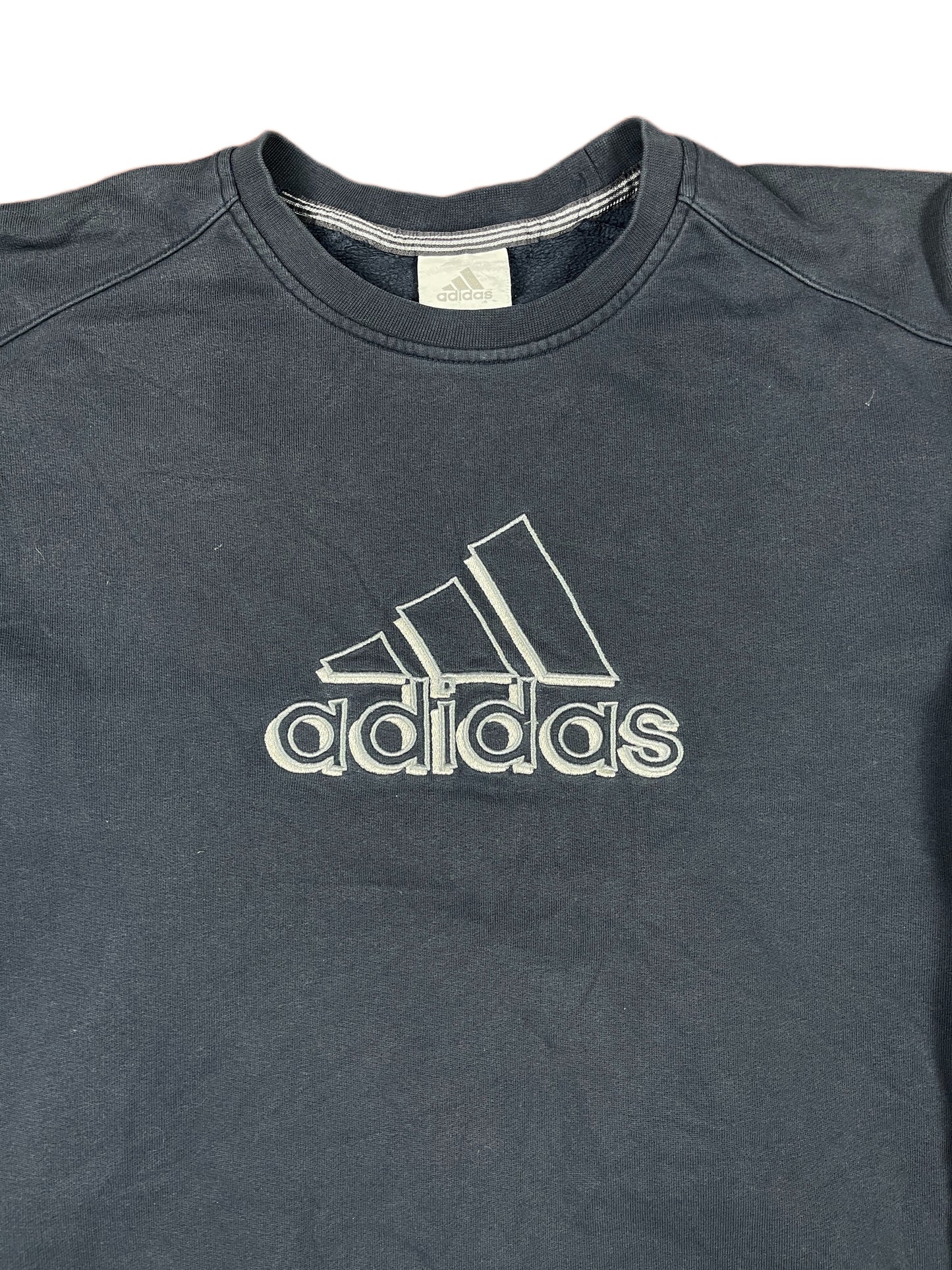 Vintage 2000s Adidas Sweatshirt Navy L
