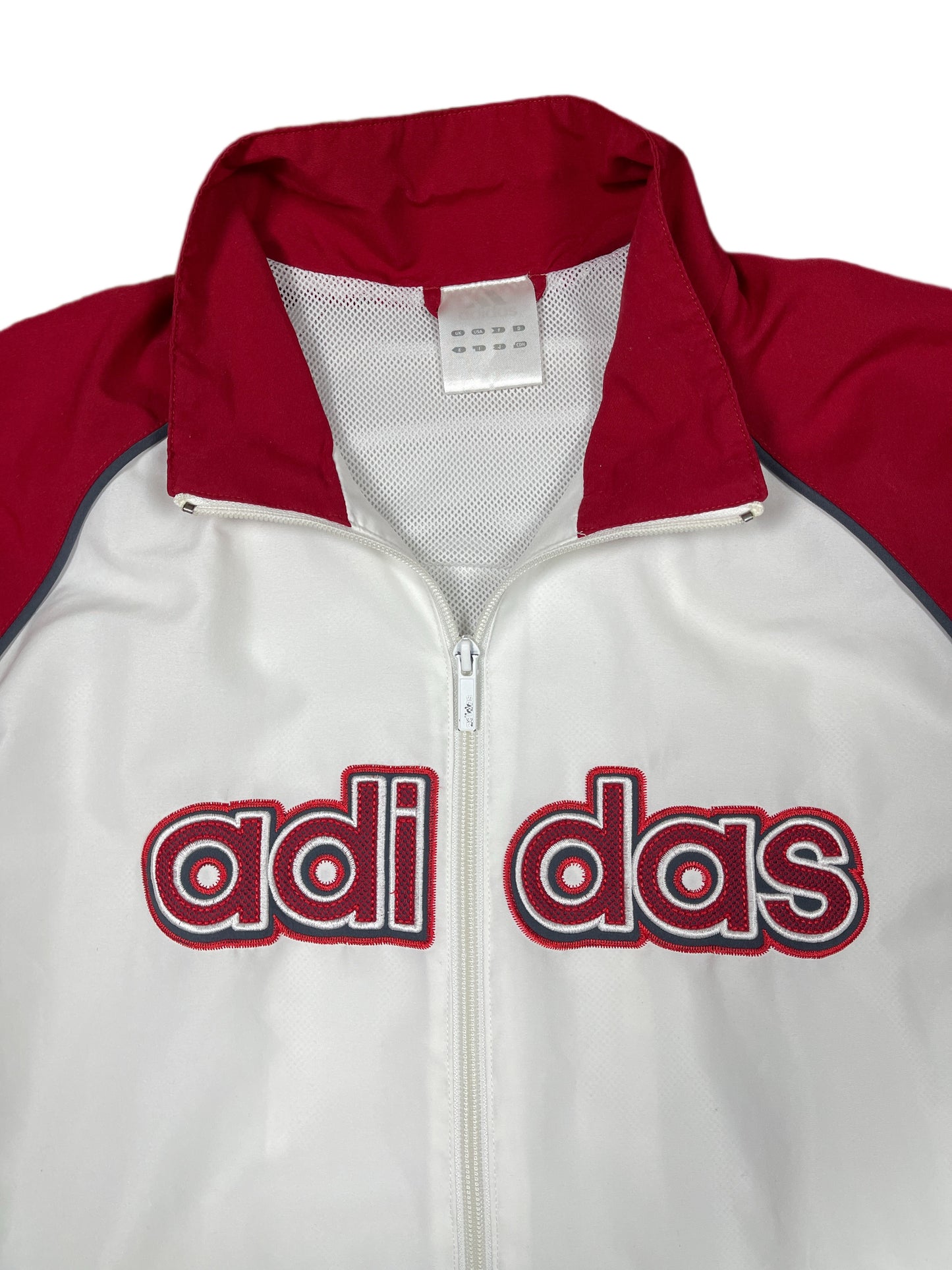 Vintage Adidas 2003 Sport Jacket White Red - XL