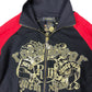 Y2k Rocawear Boxy Zipper Sweatshirt Black Red - M