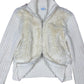 Y2k Oasis Knit Zip Sweatshirt White - L