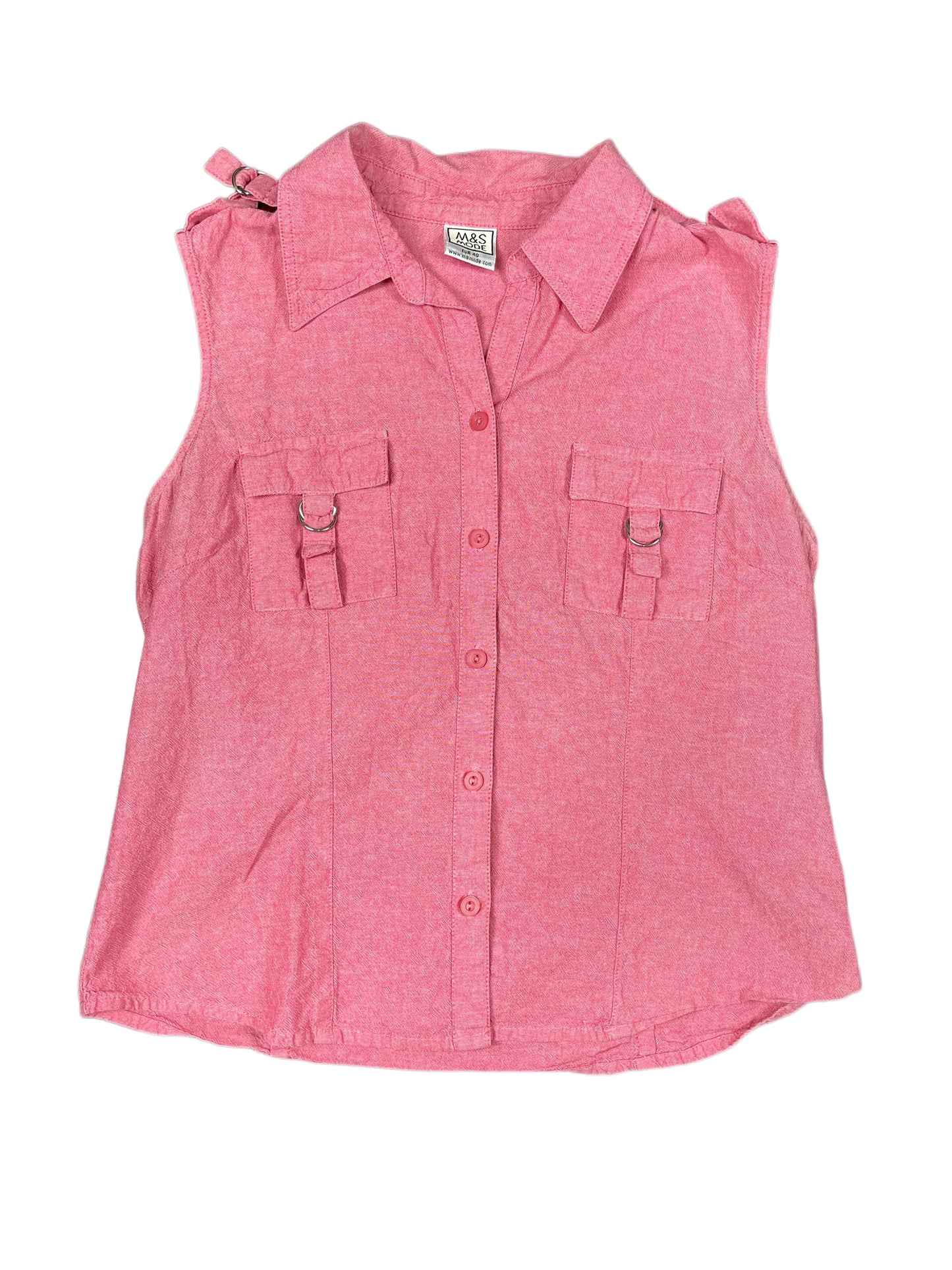 M&S Mode Sleeveless Top Pink - L