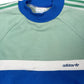 Vintage 80s Adidas Sport Sweatshirt Blue Green - S