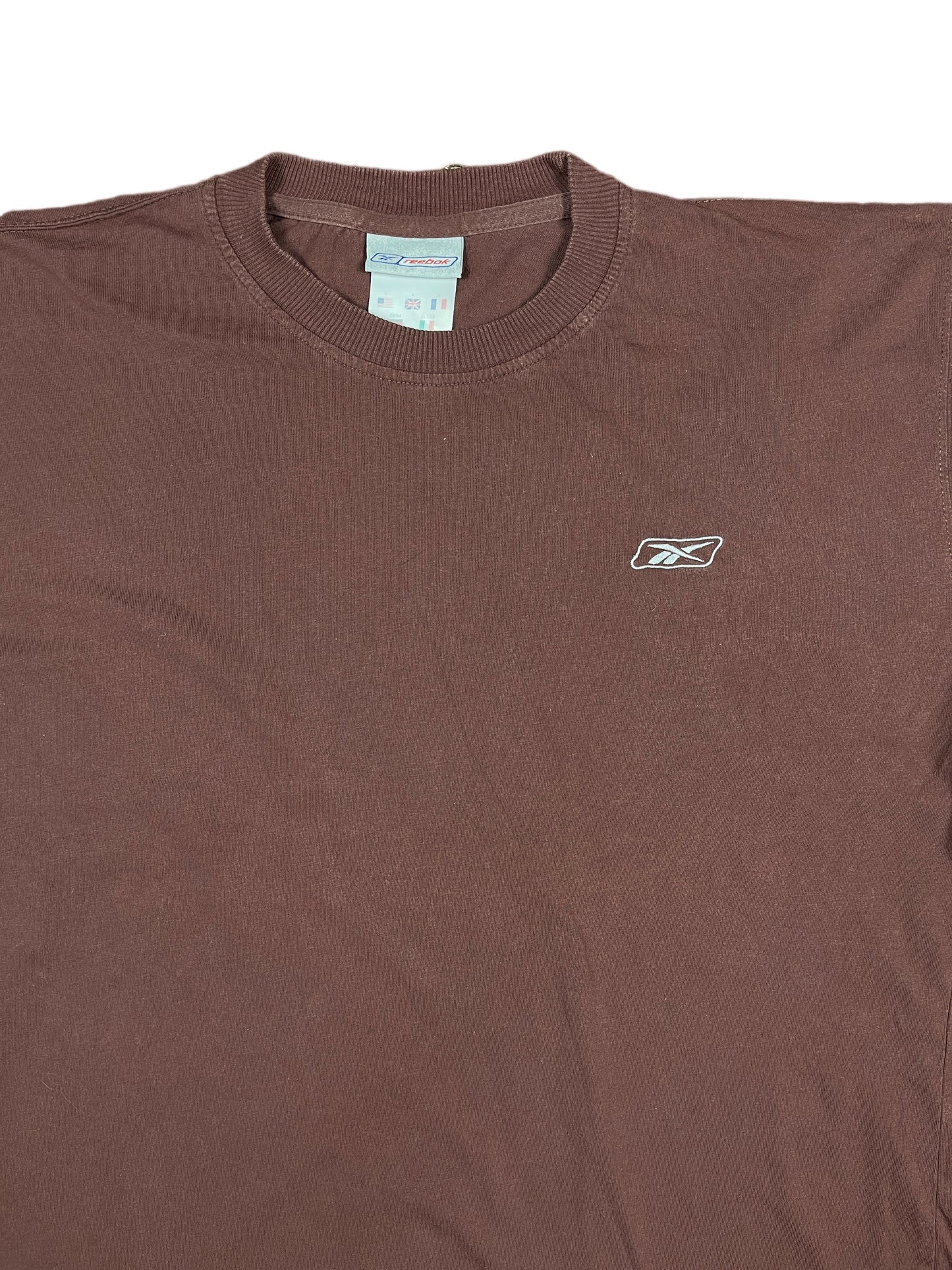 Y2k Reebok T-Shirt Brown 2000s - L