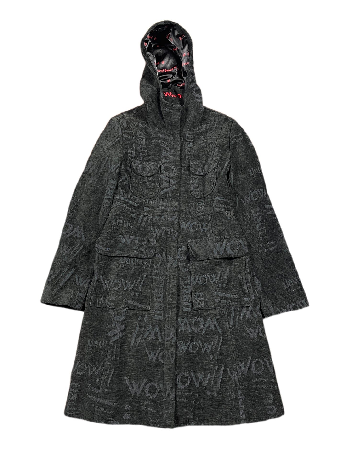 Y2k Desigual Coat Black - L