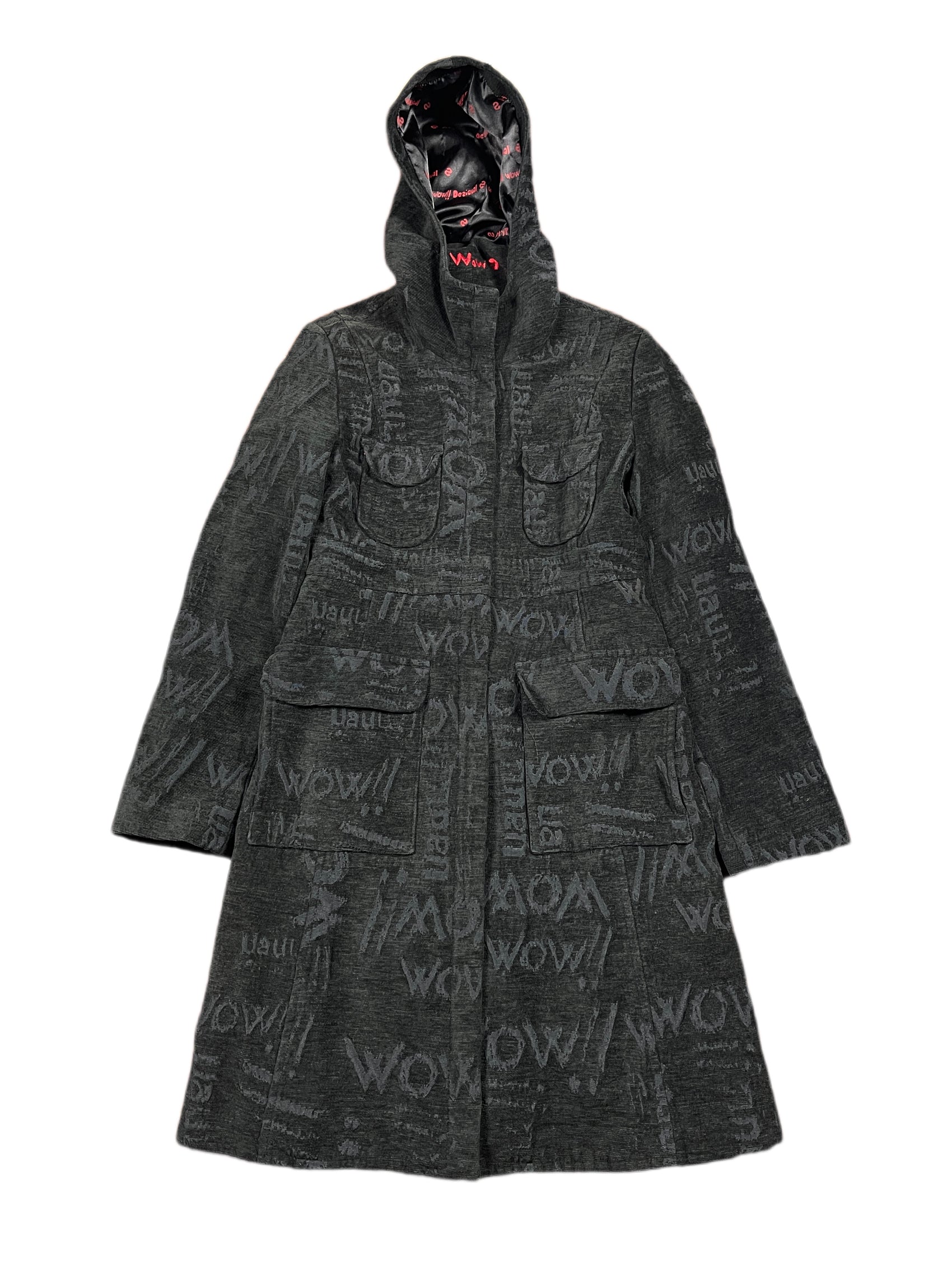 Y2k Desigual Coat Black - L