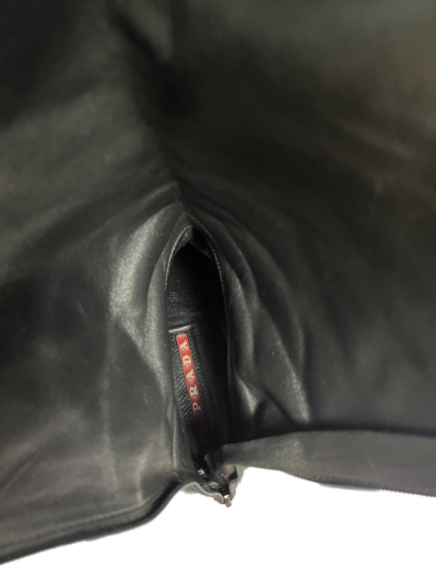 Y2k Prada Sport Knee High Patent Leather Black Boots - 39