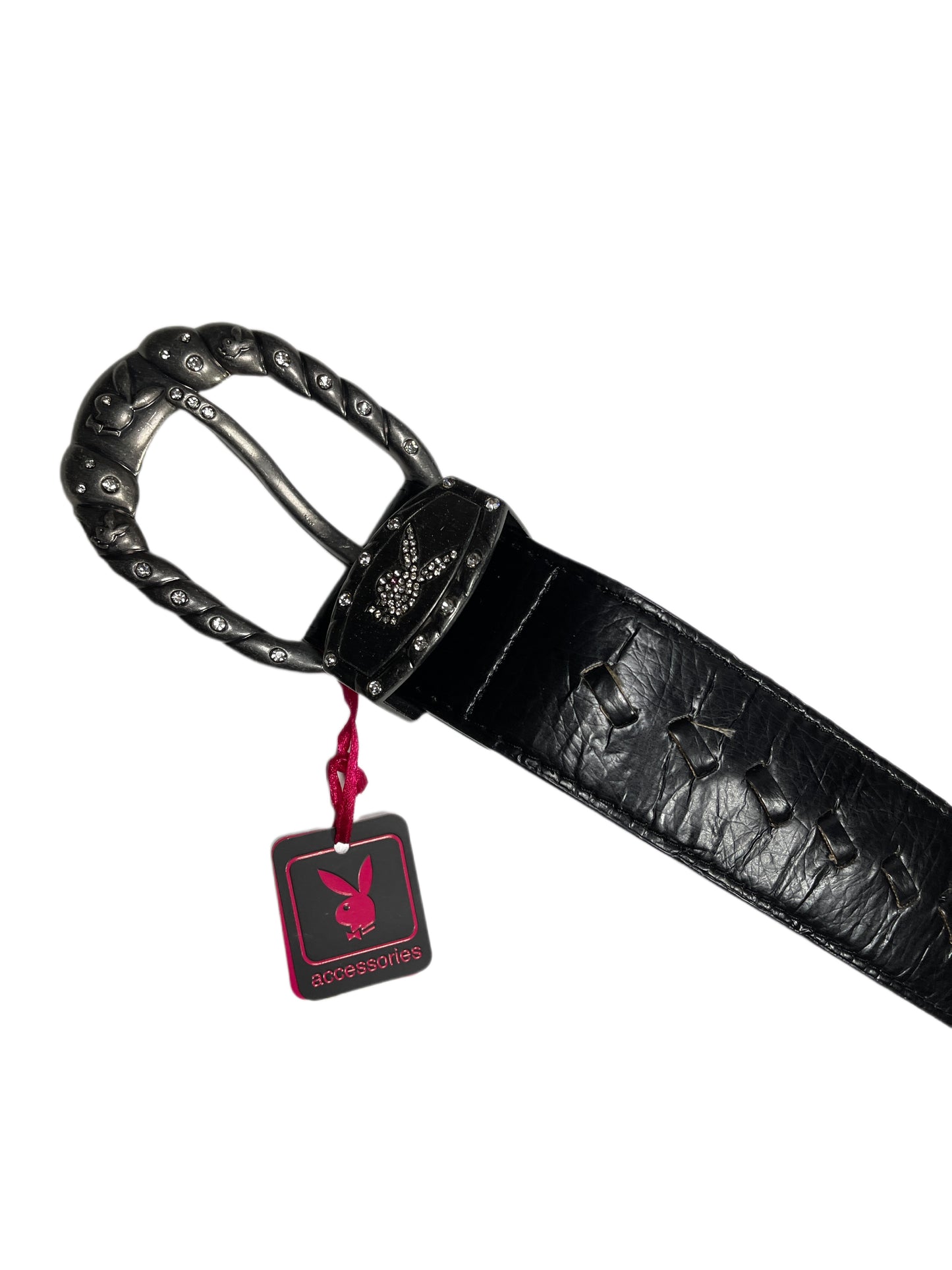 Y2k Playboy Belt Black 2004