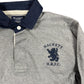 Y2k Hackett Rugby Long Sleeve Polo Shirt Gray - M