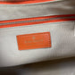 Davidoff Leather Shoulder Bag Orange