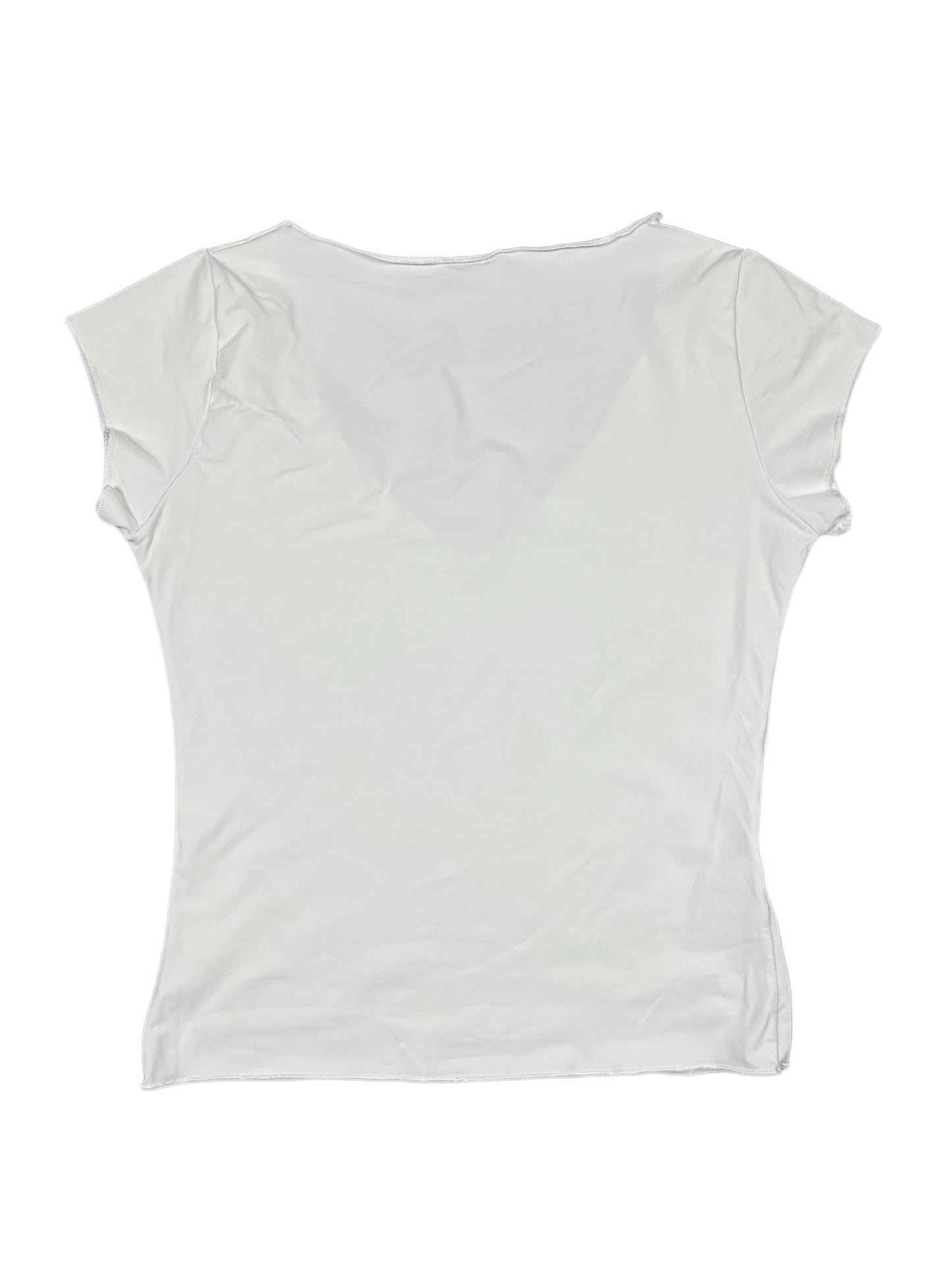 Y2k Coconuda Short Sleeve Top White - L