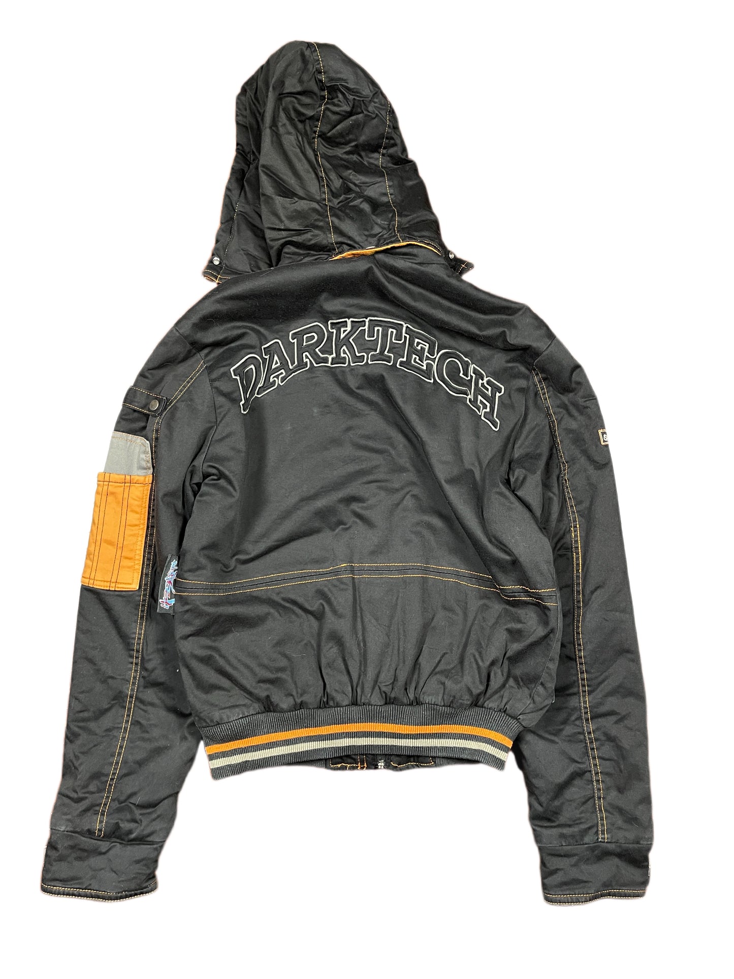 Y2k Darktech Jacket Black Orange - S