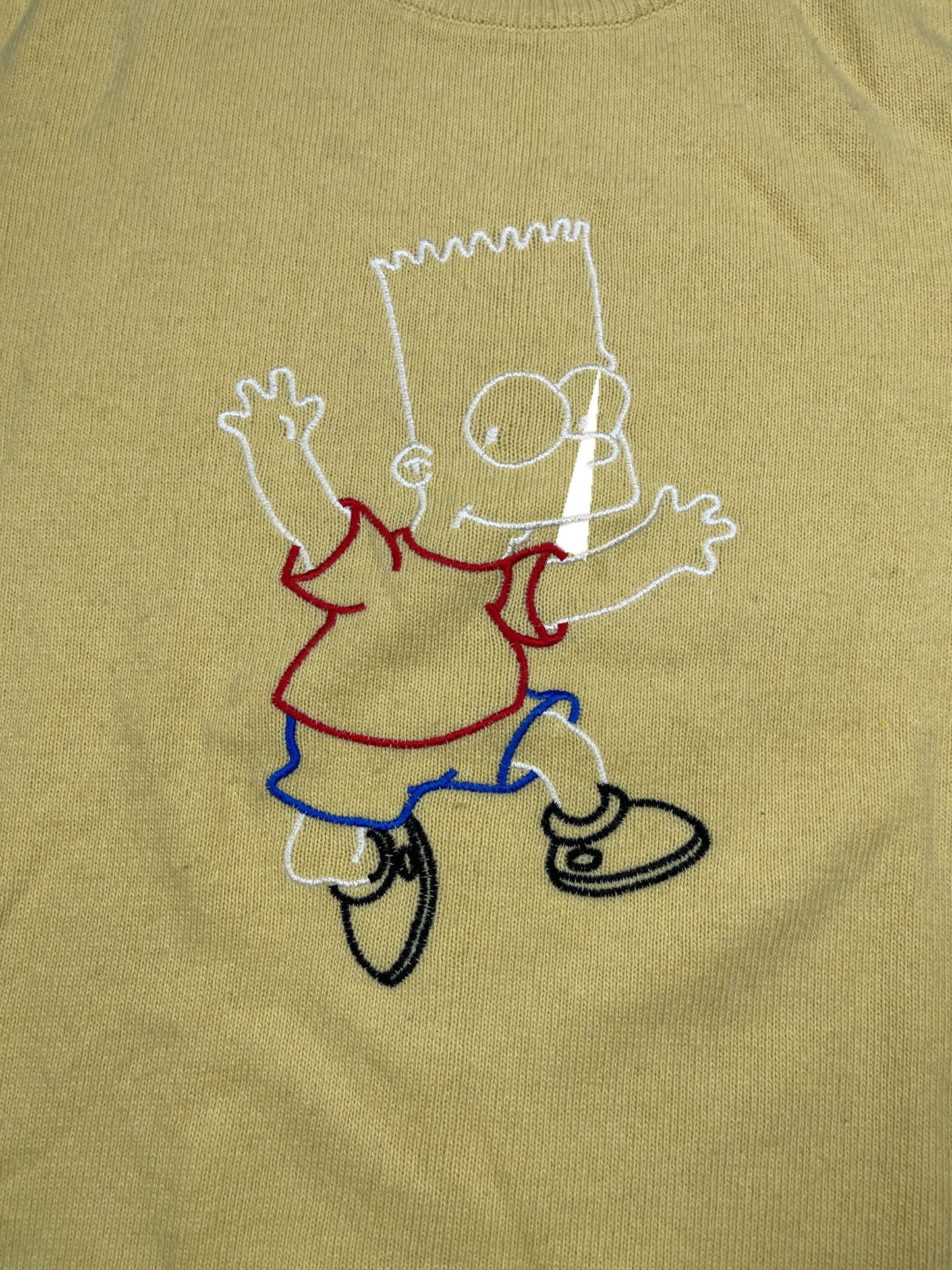 Vintage Iceberg Simpsons Knitted Sweatshirt Yellow - XL/XXL