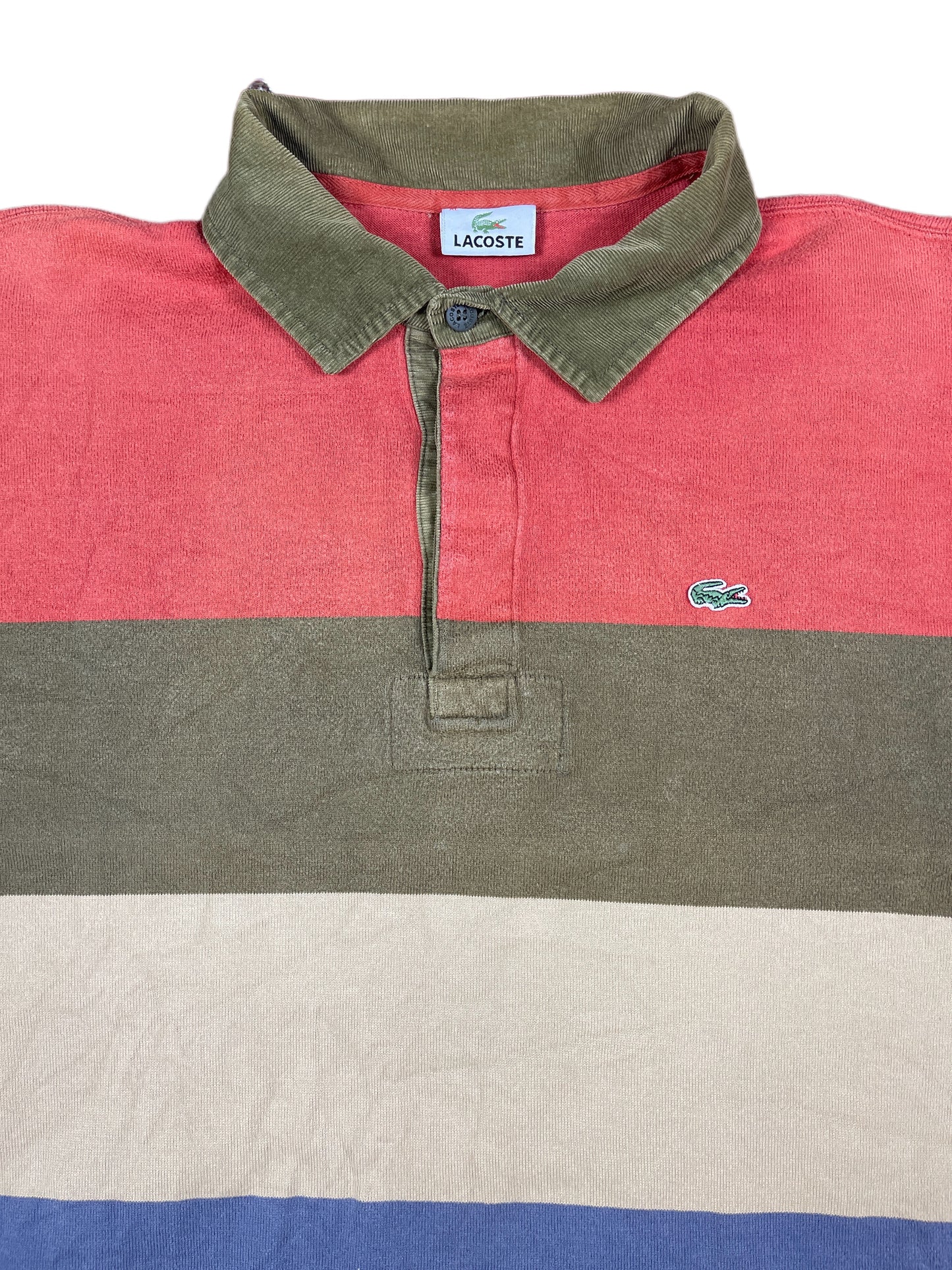 Lacoste Boxy Polo Sweatshirt Earth Colors - XL