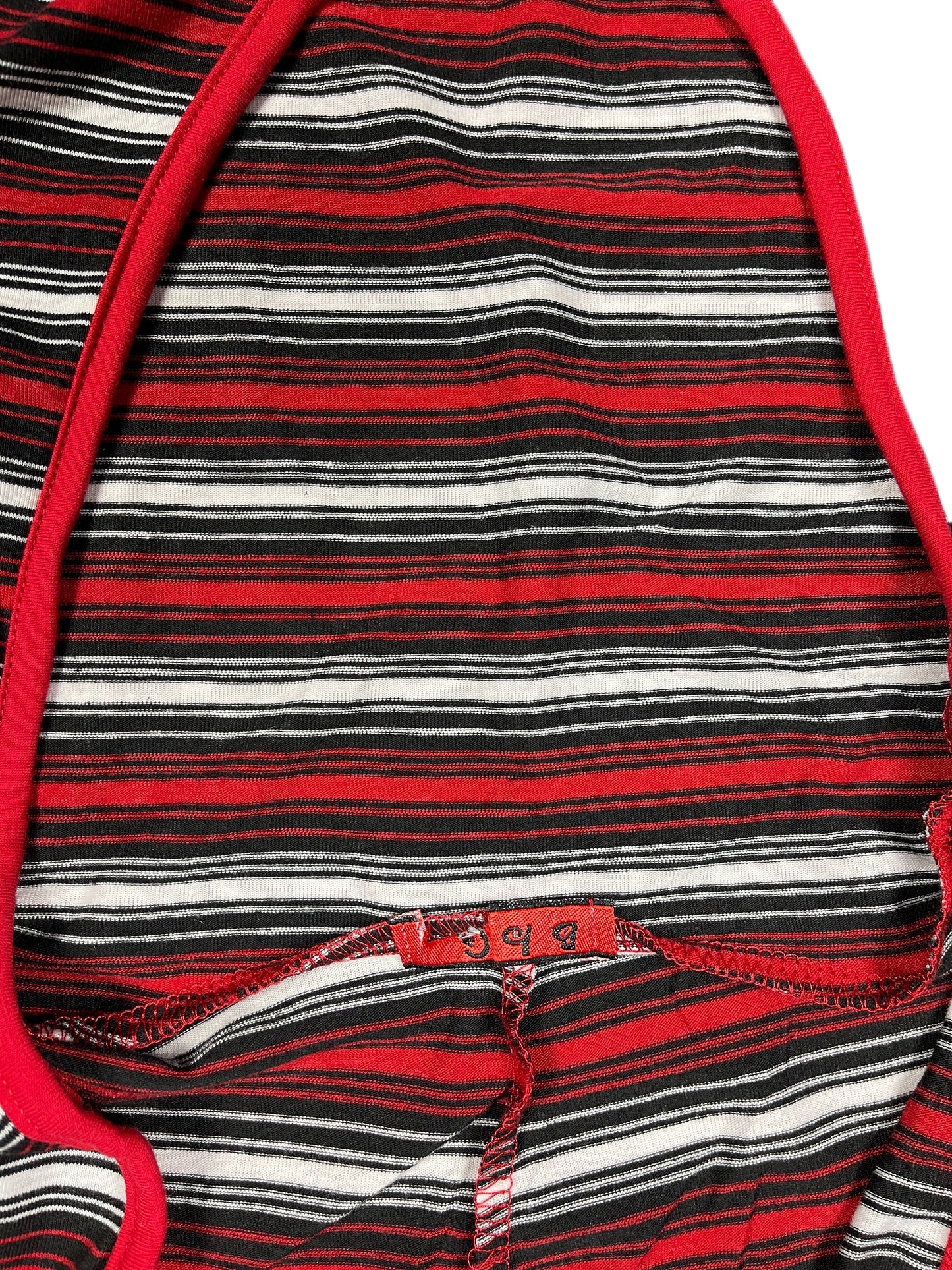 Y2k BbG Long Sleeve Top Hoodie Red Black - XL