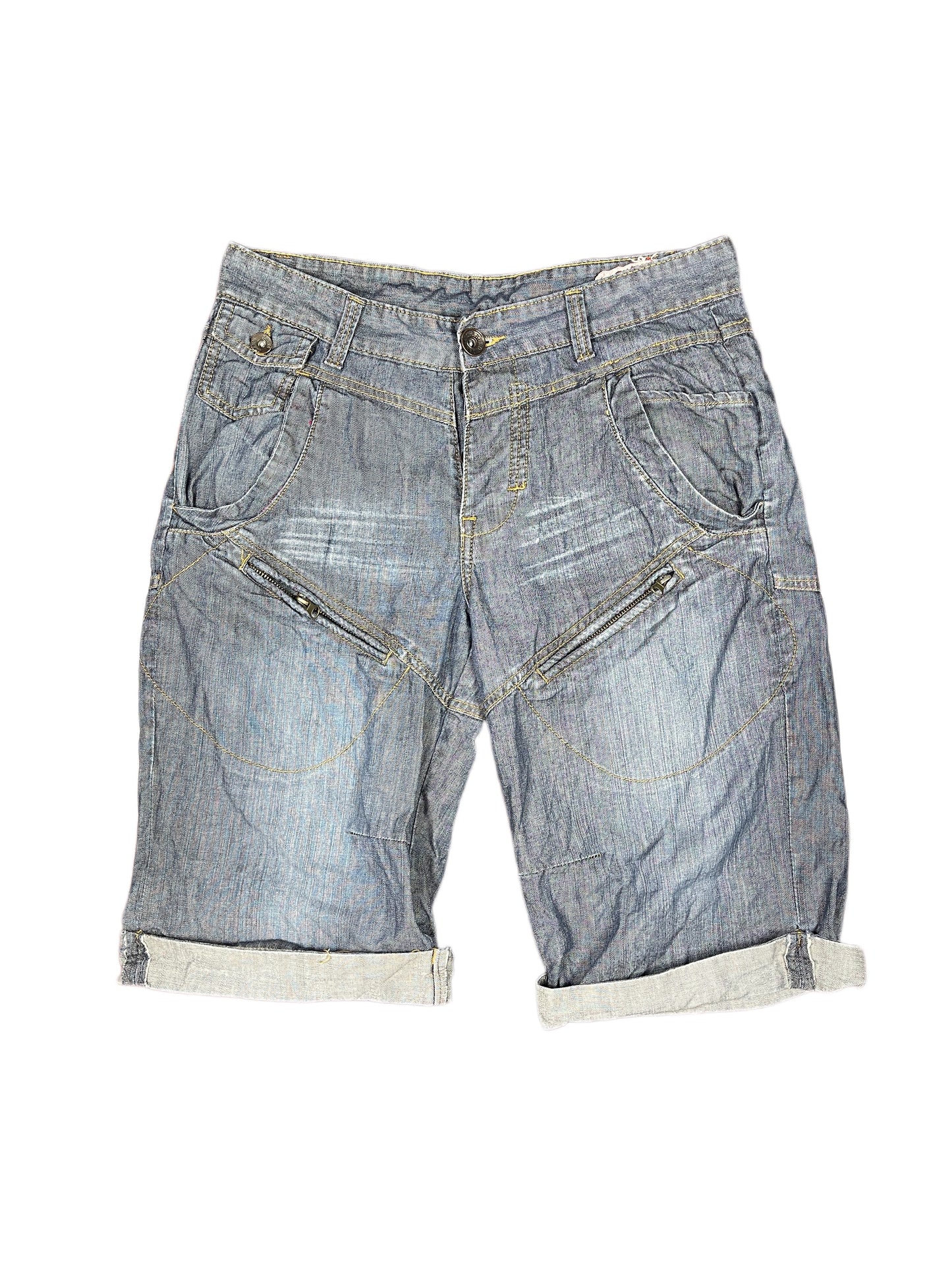 Y2k Karburo Denim Shorts Blue - XL