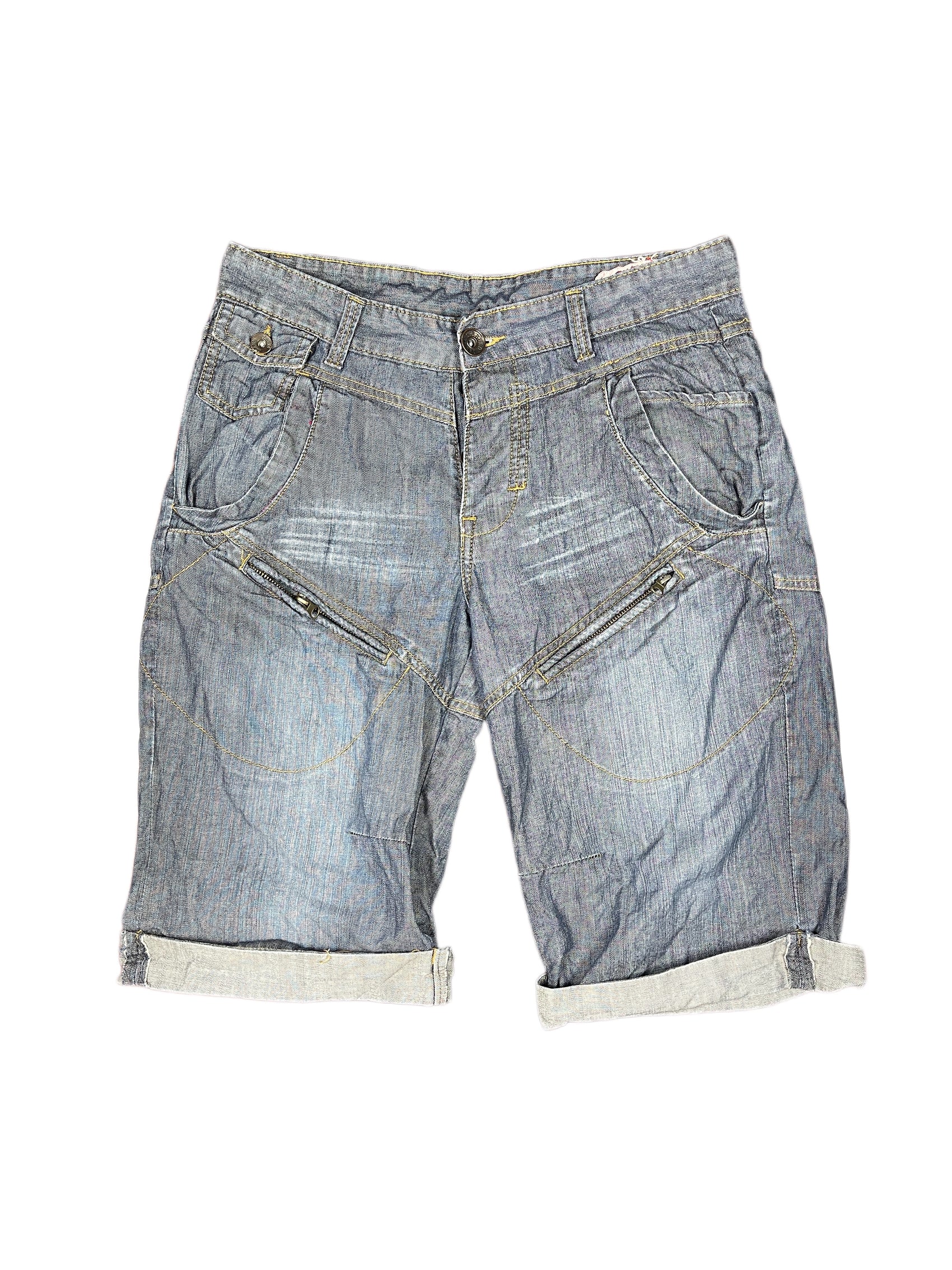 Y2k Karburo Denim Shorts Blue - XL