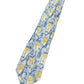 Vintage C&A Silk Tie Flowers Blue