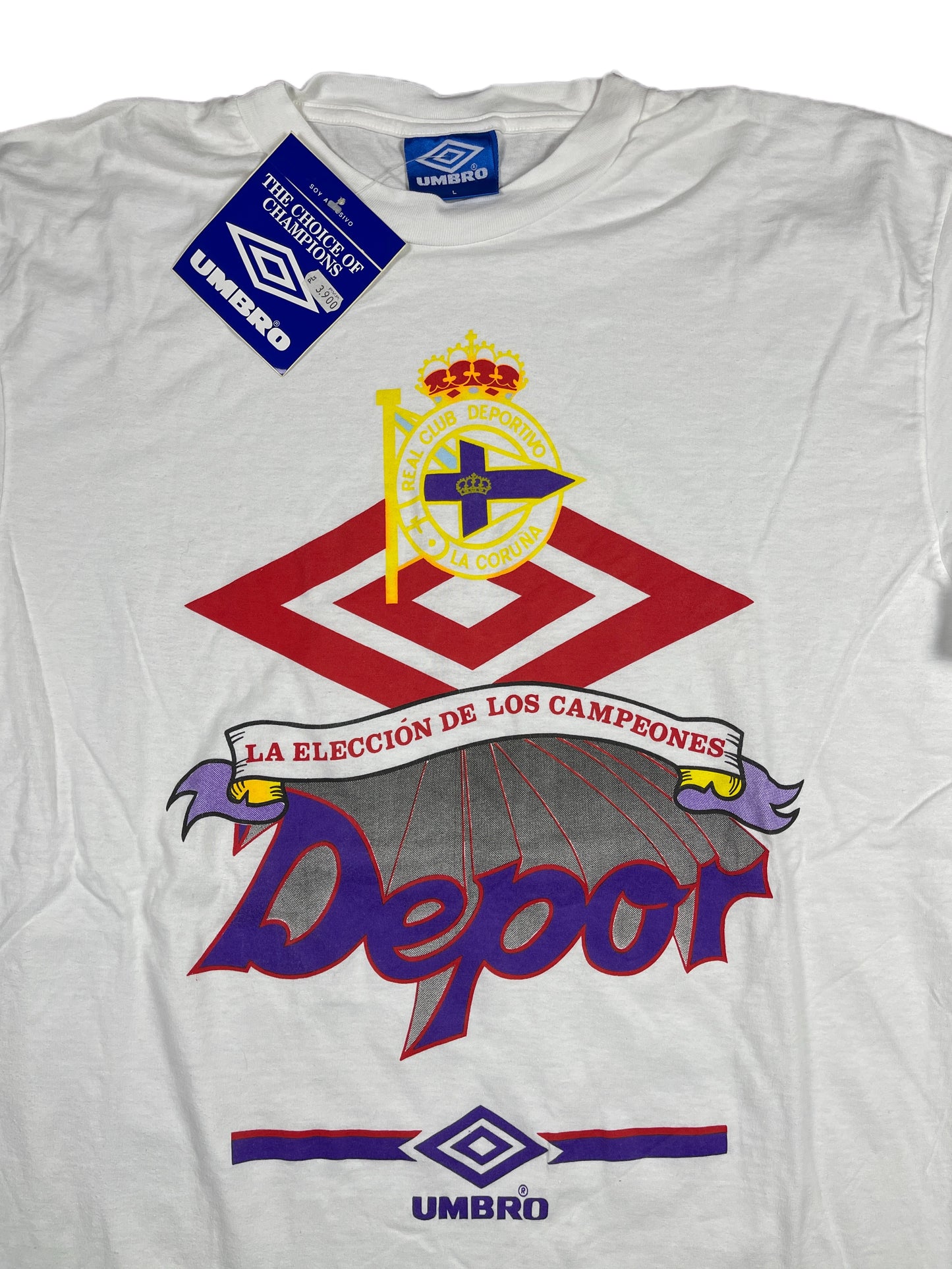 Vintage Umbro Deadstock T-Shirt White - L