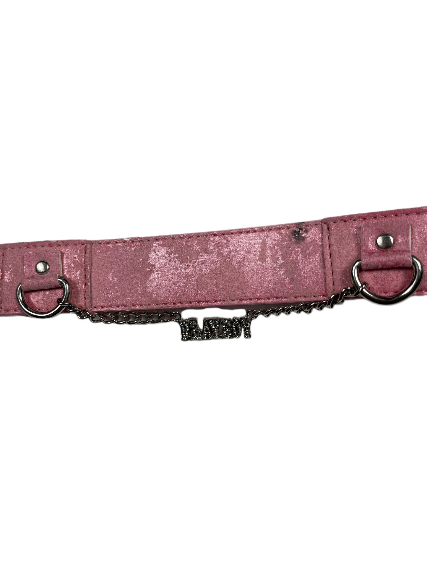 Y2k Playboy Belt Pink Rose 2004