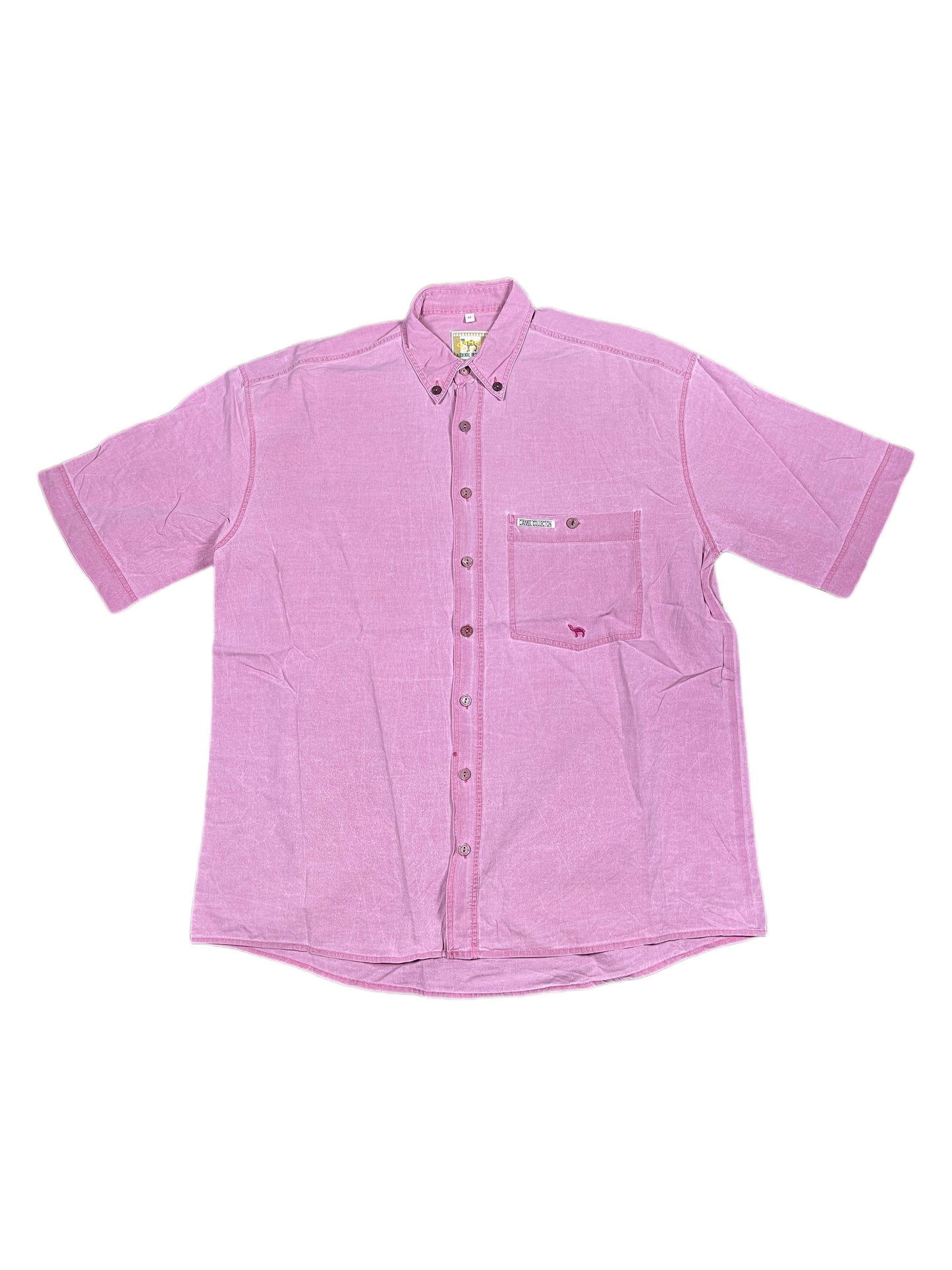 Vintage Camel Short Sleeve Shirt Pink -M
