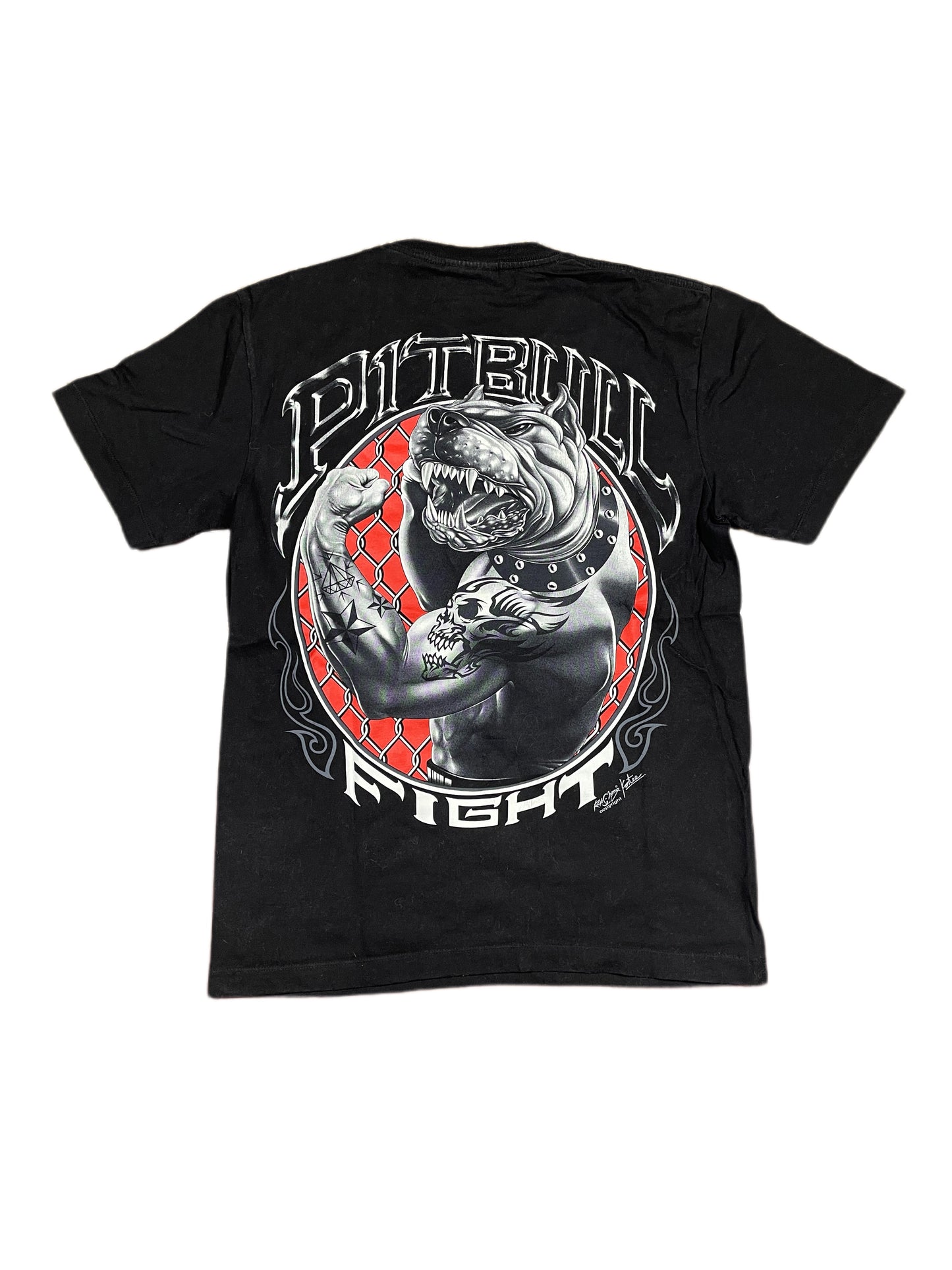 Y2k Rock Chang Pitbull T-shirt Black - M