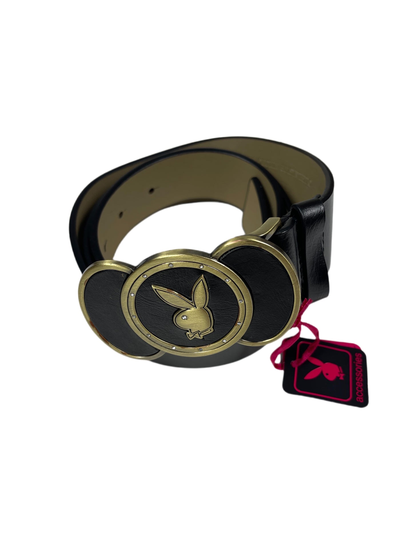 Y2k Playboy Plug In Belt Black 2005