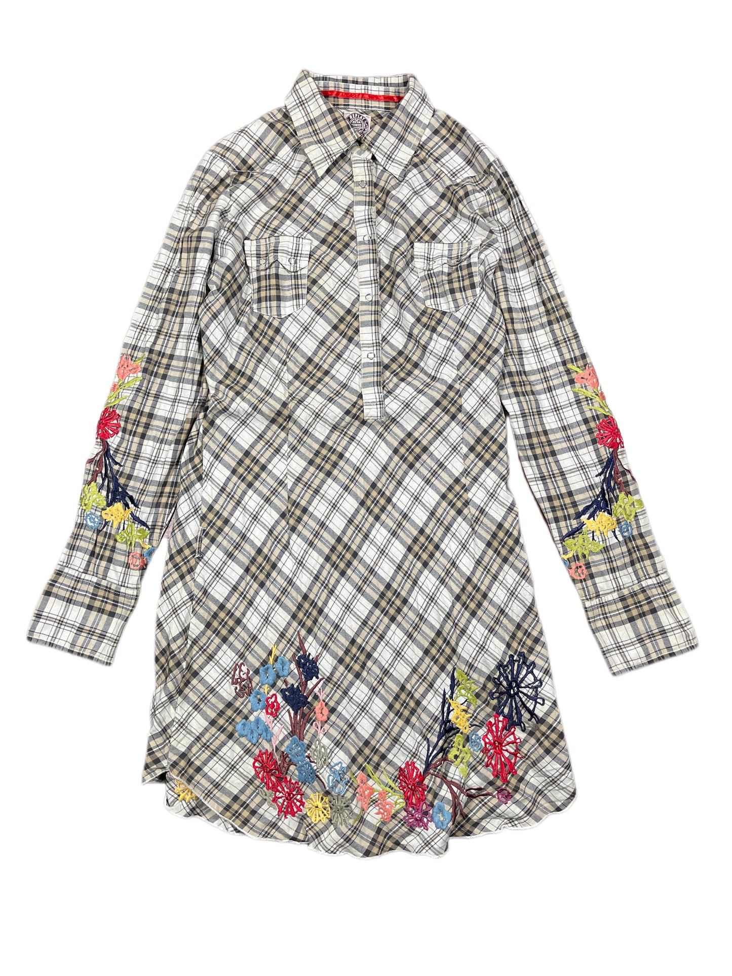 Y2k Replay Long Sleeve Dress Replay - M
