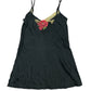 Vintage Sleeveless Silk Dress Black - M/L