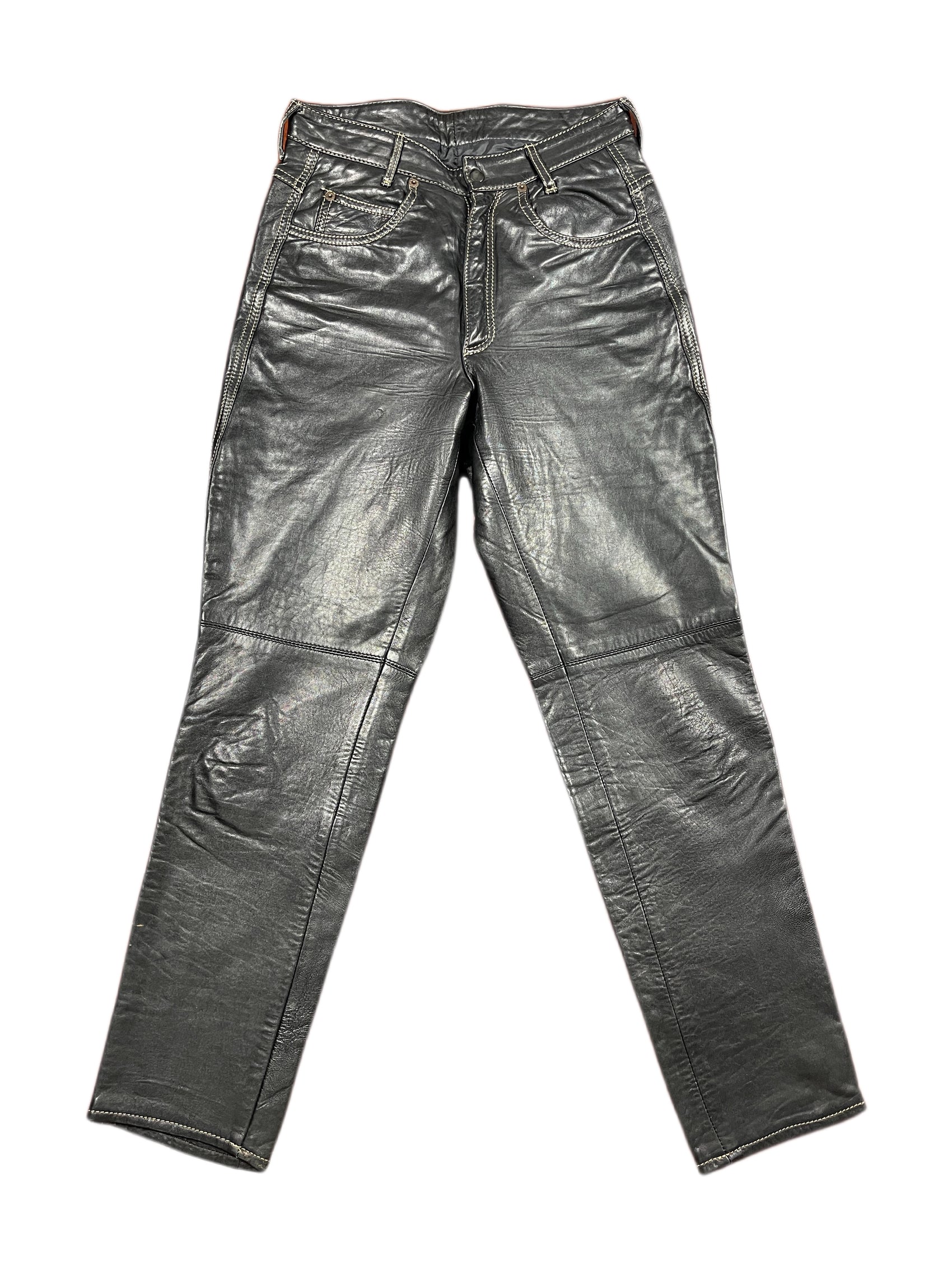 Vintage Pellcort Leather Pants Black - M