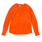 Hugo Boss Silk Long Sleeve Top Orange - M