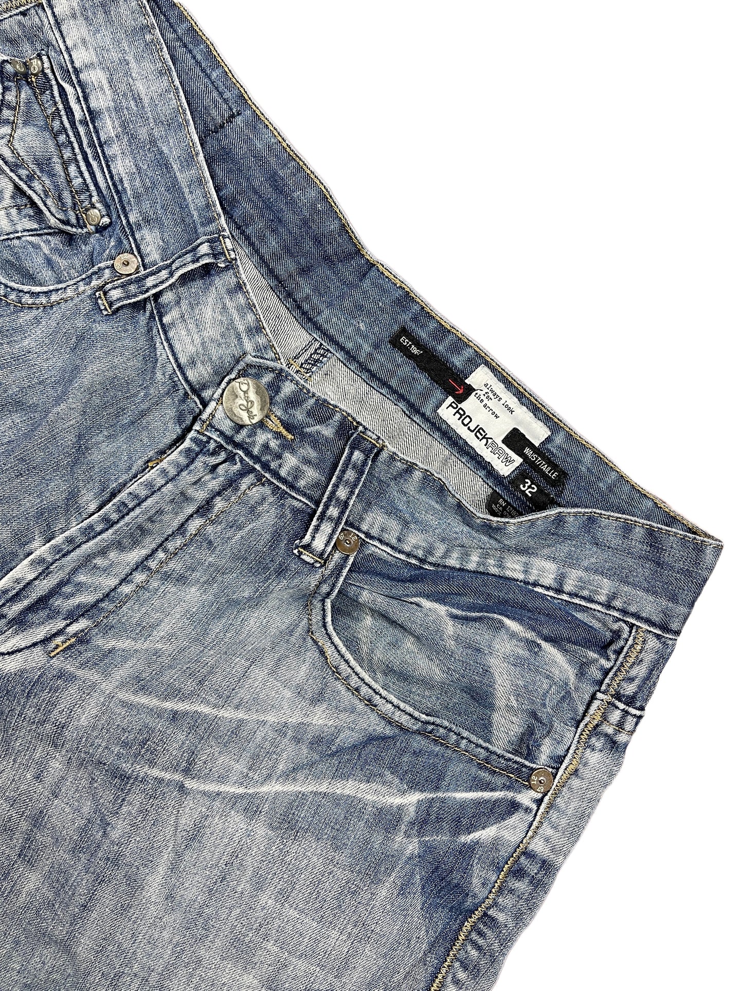 Y2k ProJek Bootcut Denim Pants Blue - M