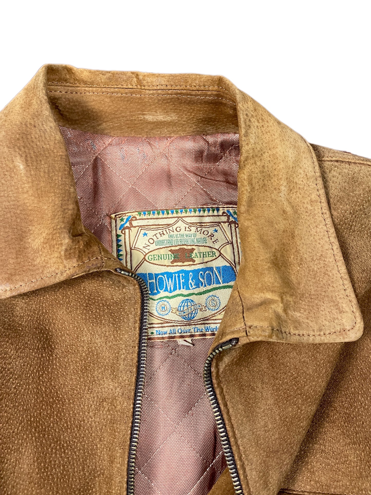 Vintage Howie & Son Wild Leather Jacket Brown - S