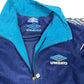 Vintage 1990s Umbro Velur Sport Jacket Blue L