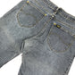 Y2k Lee Low Waist Flared Denim Pants Blue - M