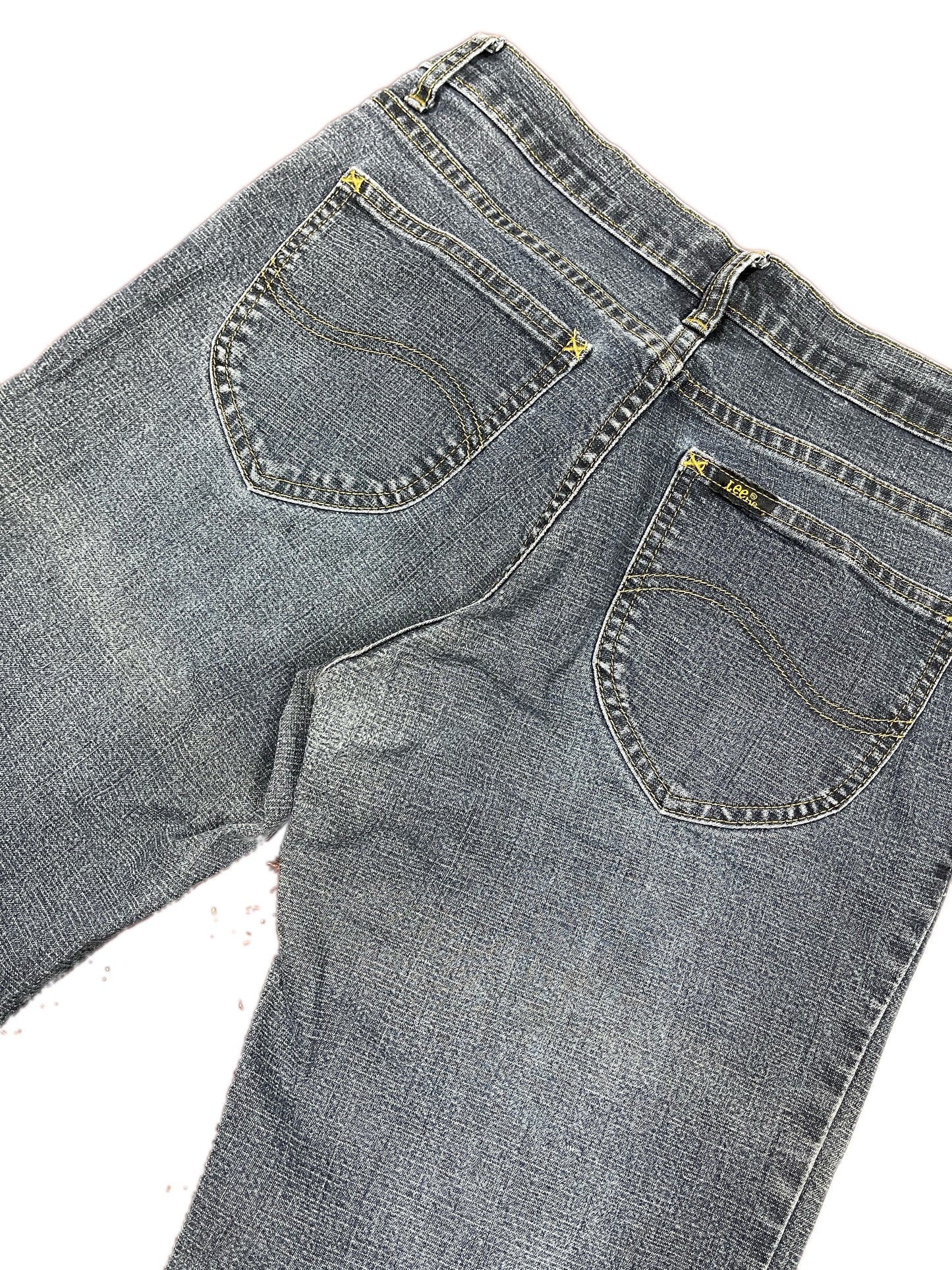 Y2k Lee Low Waist Flared Denim Pants Blue - M