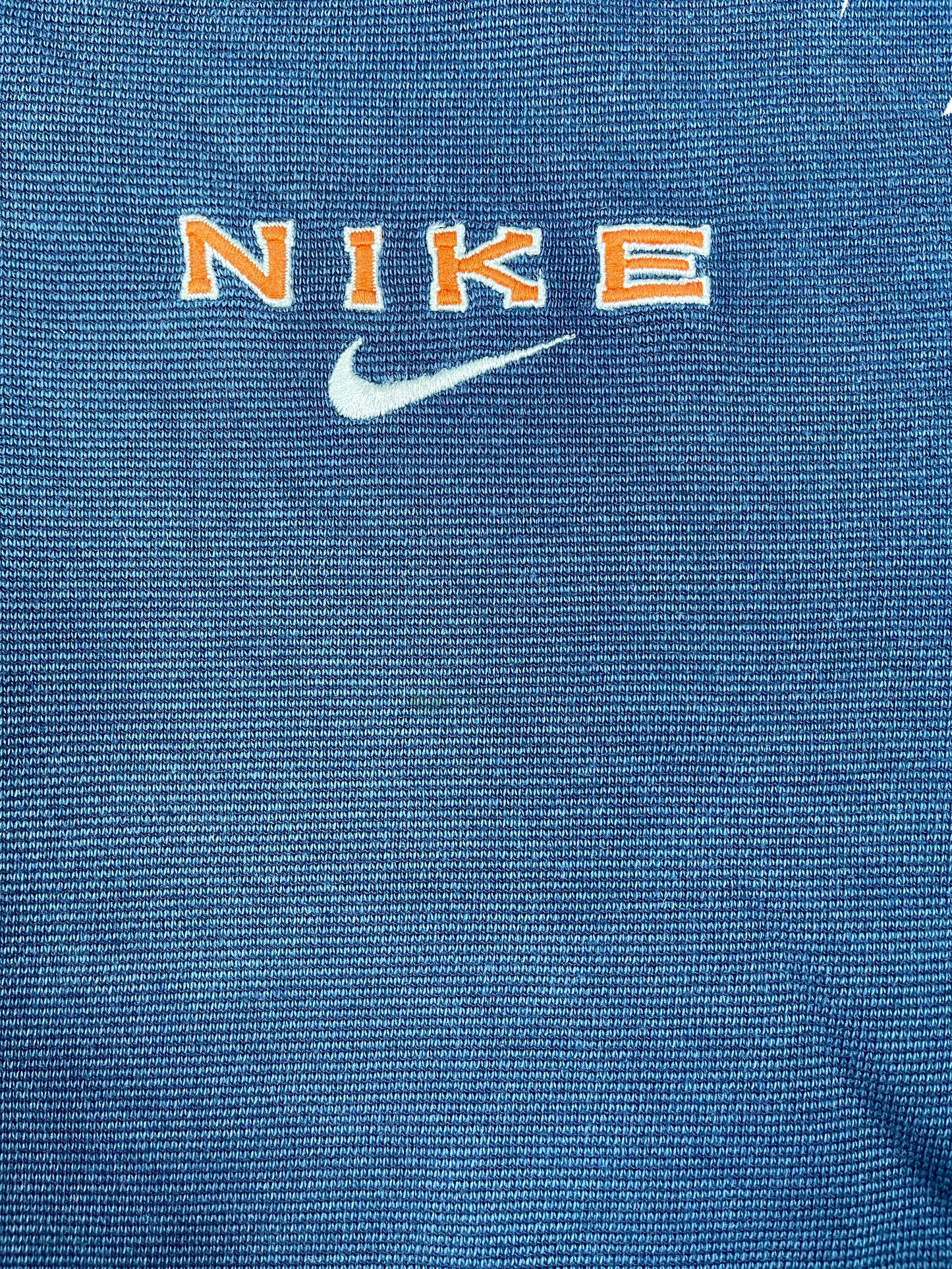 Vintage Nike 1990s Zip Through Sweatshirt Navy - L