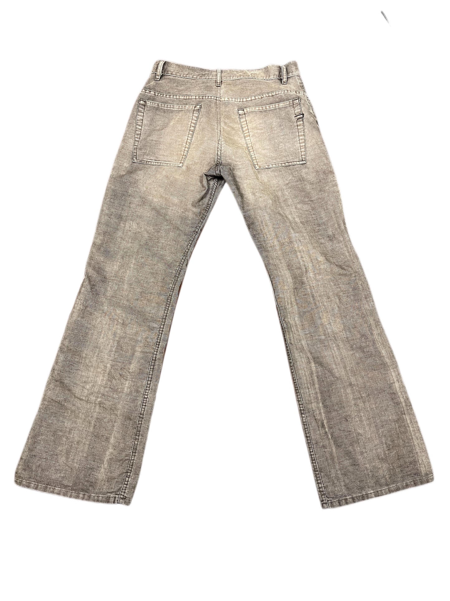 Y2k Diesel Bootcut Flared Corduroy Pants Brown - M