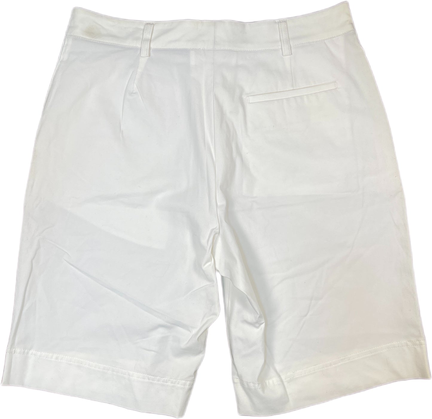 Bally Bermuda Shorts White Cotton Blend M