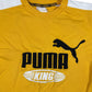 Vintage Puma Cropped Sweatshirt Yellow - XL