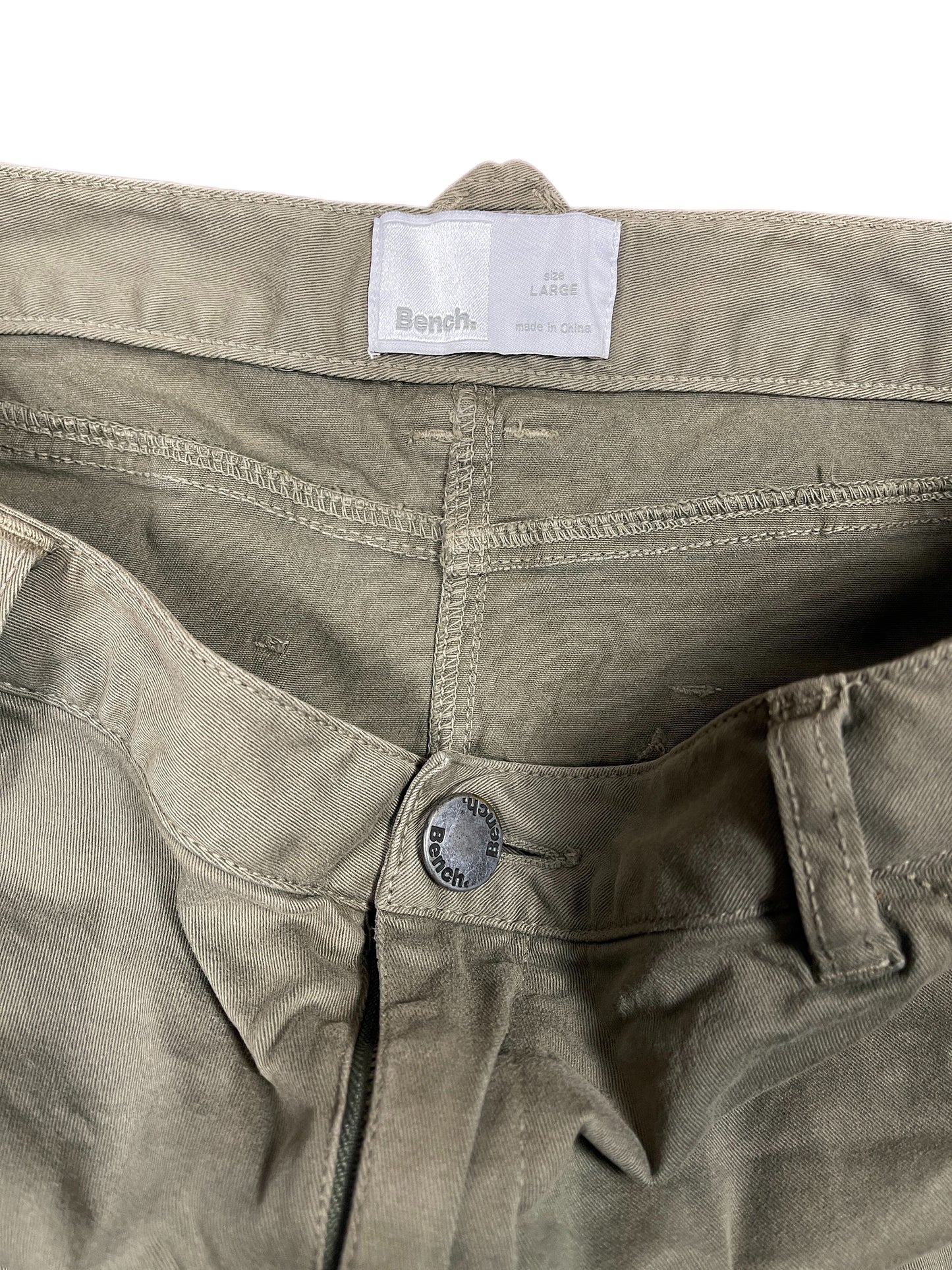 Y2k Bench Skirt Khaki - L