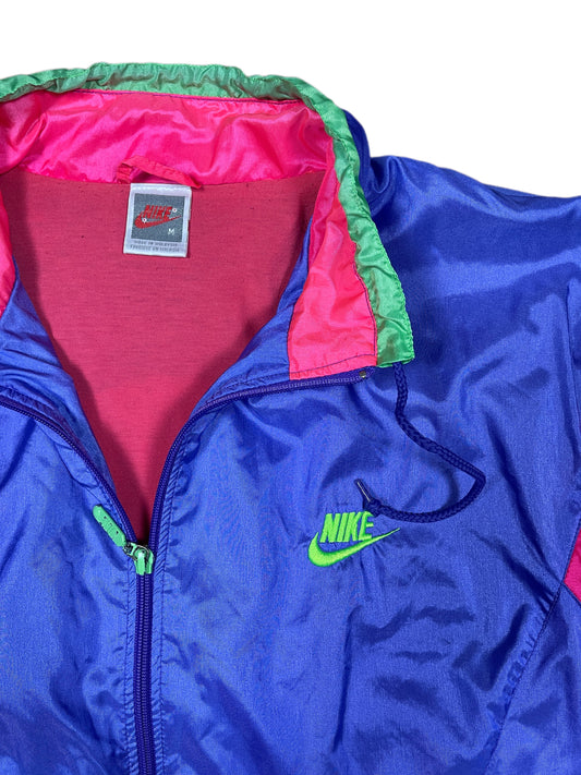 VIntage Nike 1980s Sport Jacket Multicolor Purple - M