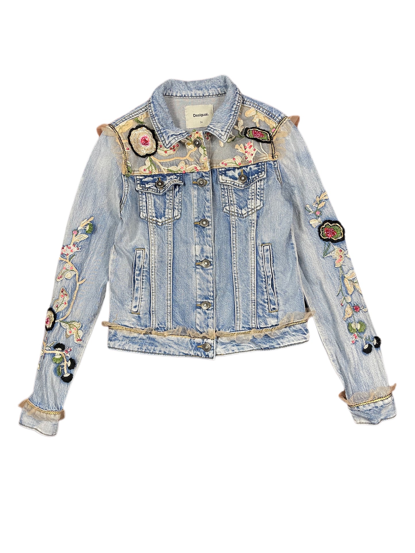 Desigual Denim Jacket Blue - XS