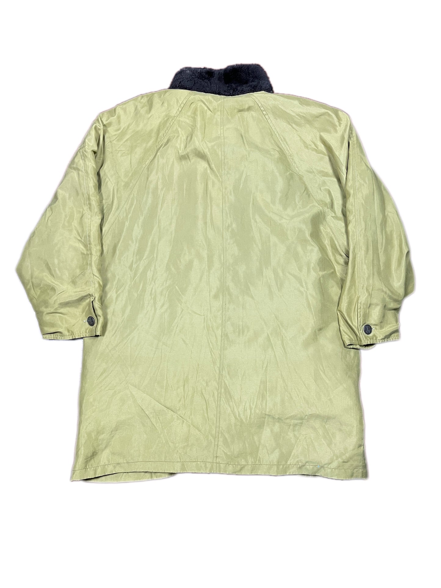 Vintage Burberry Parka Jacket Green - M