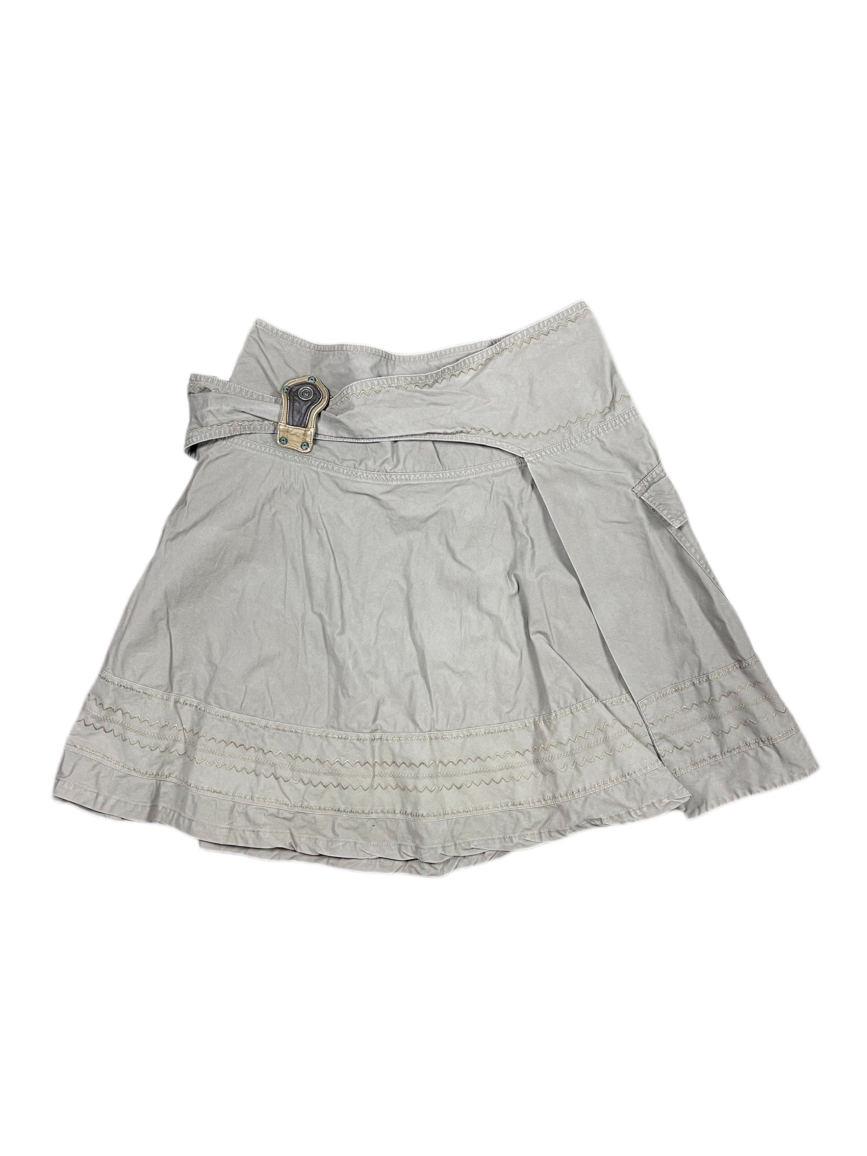 Y2k Diesel Skirt Khaki - XS/S