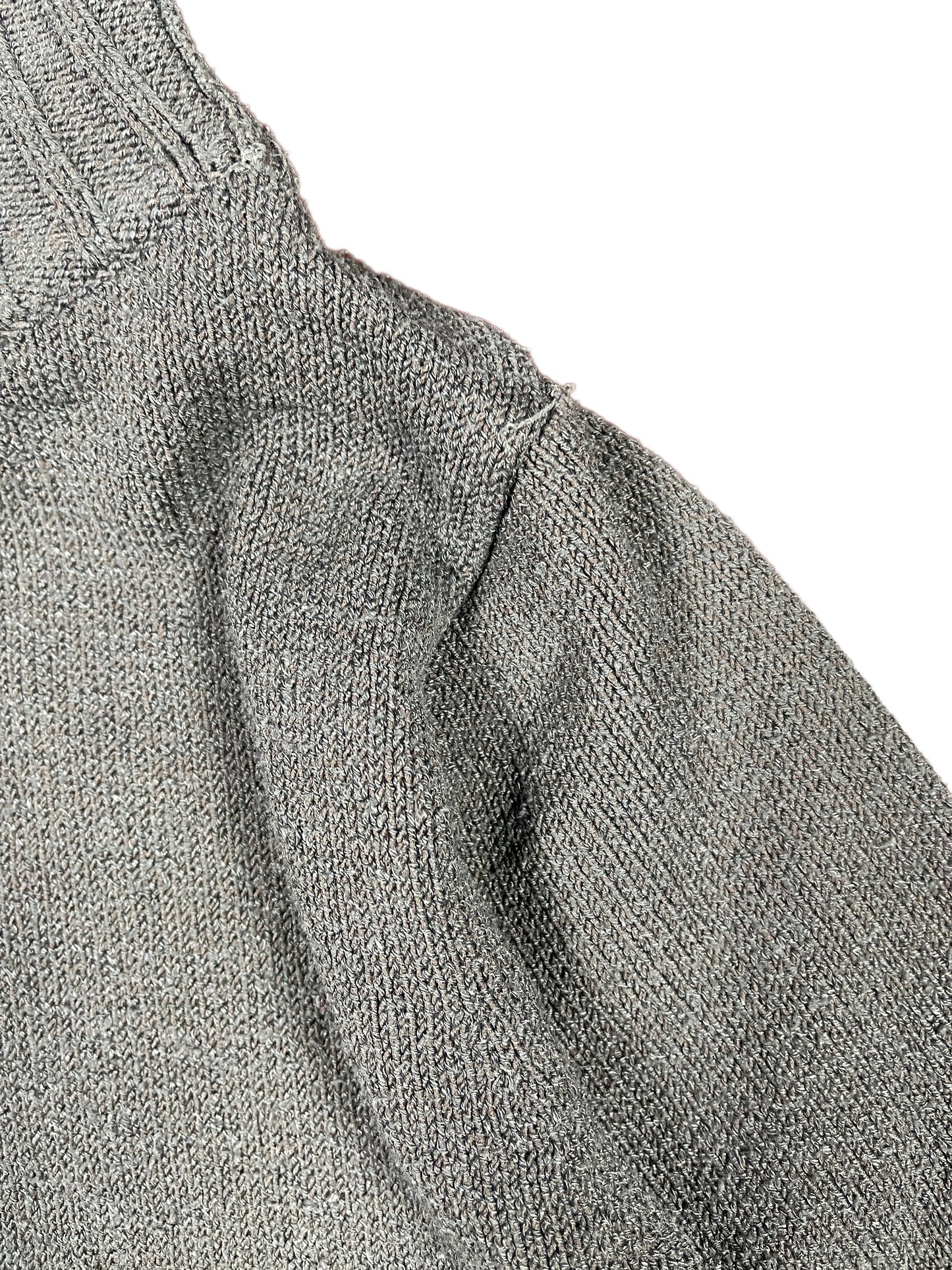 Y2k Complices Knitted Turtleneck Sweatshirt Gray - S/M